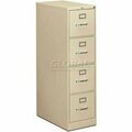 Ofm HON® - 310 Series 4 Drawer Vertical File 26-1/2"D Letter Putty HON314PL